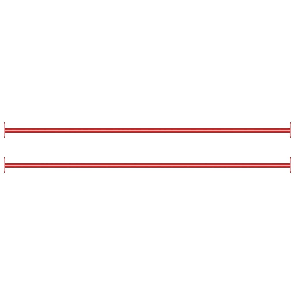 Svingstenger 2 stk 125 cm stål rød vidaXL