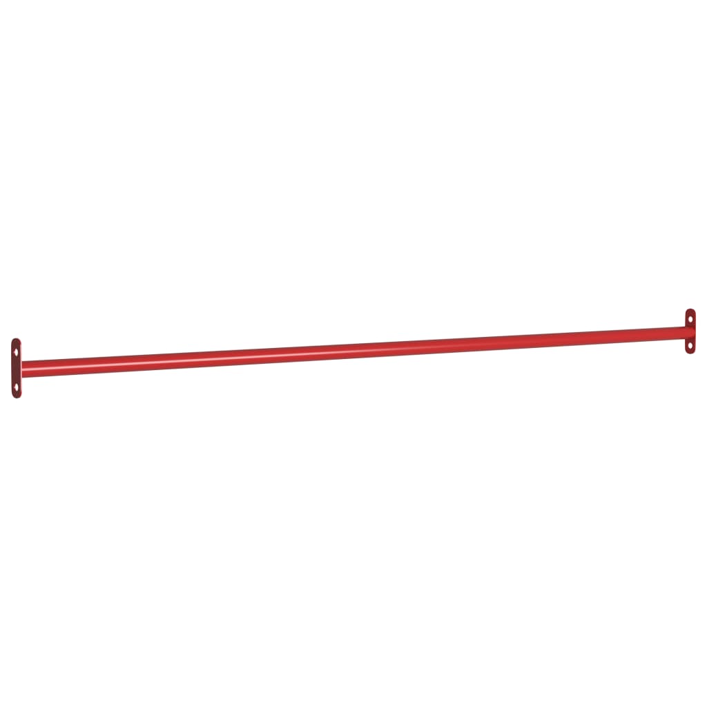 Svingstenger 3 stk 125 cm stål rød vidaXL