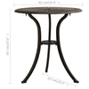 Bistrosett 3 deler støpt aluminium bronse