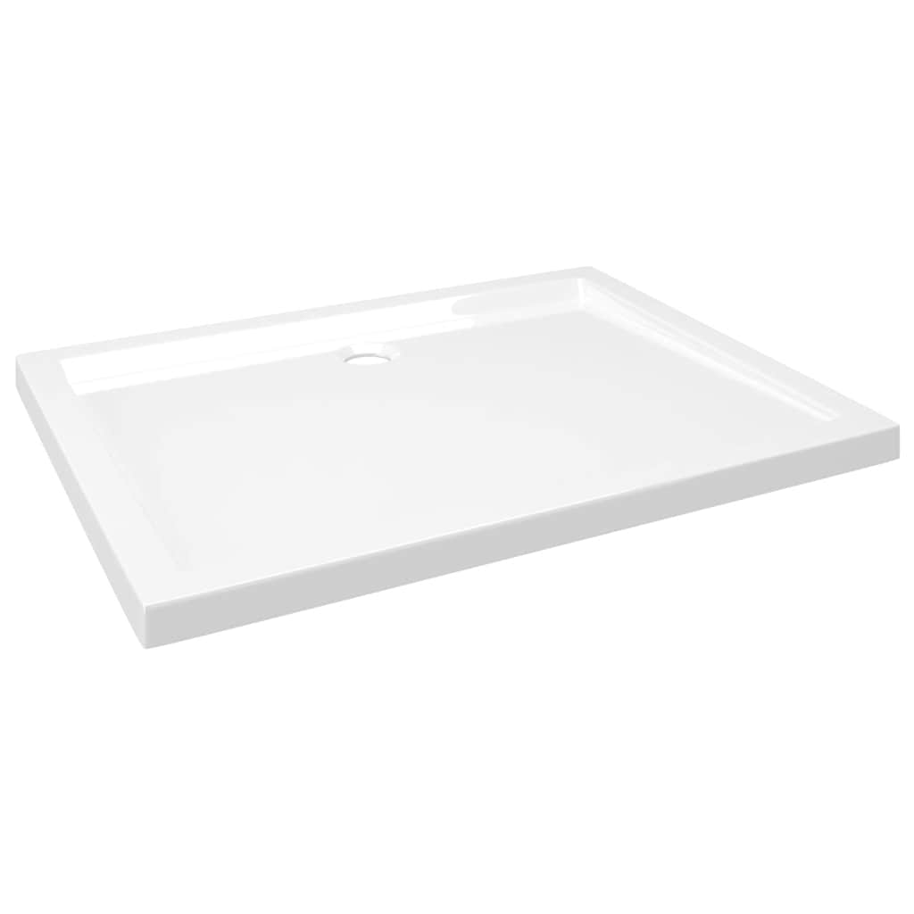 Rektangulært dusjbrett ABS 80x100 cm vidaXL