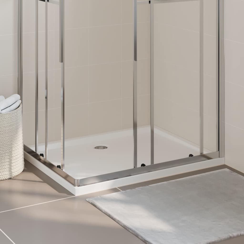 Rektangulært dusjbrett ABS 80x100 cm vidaXL