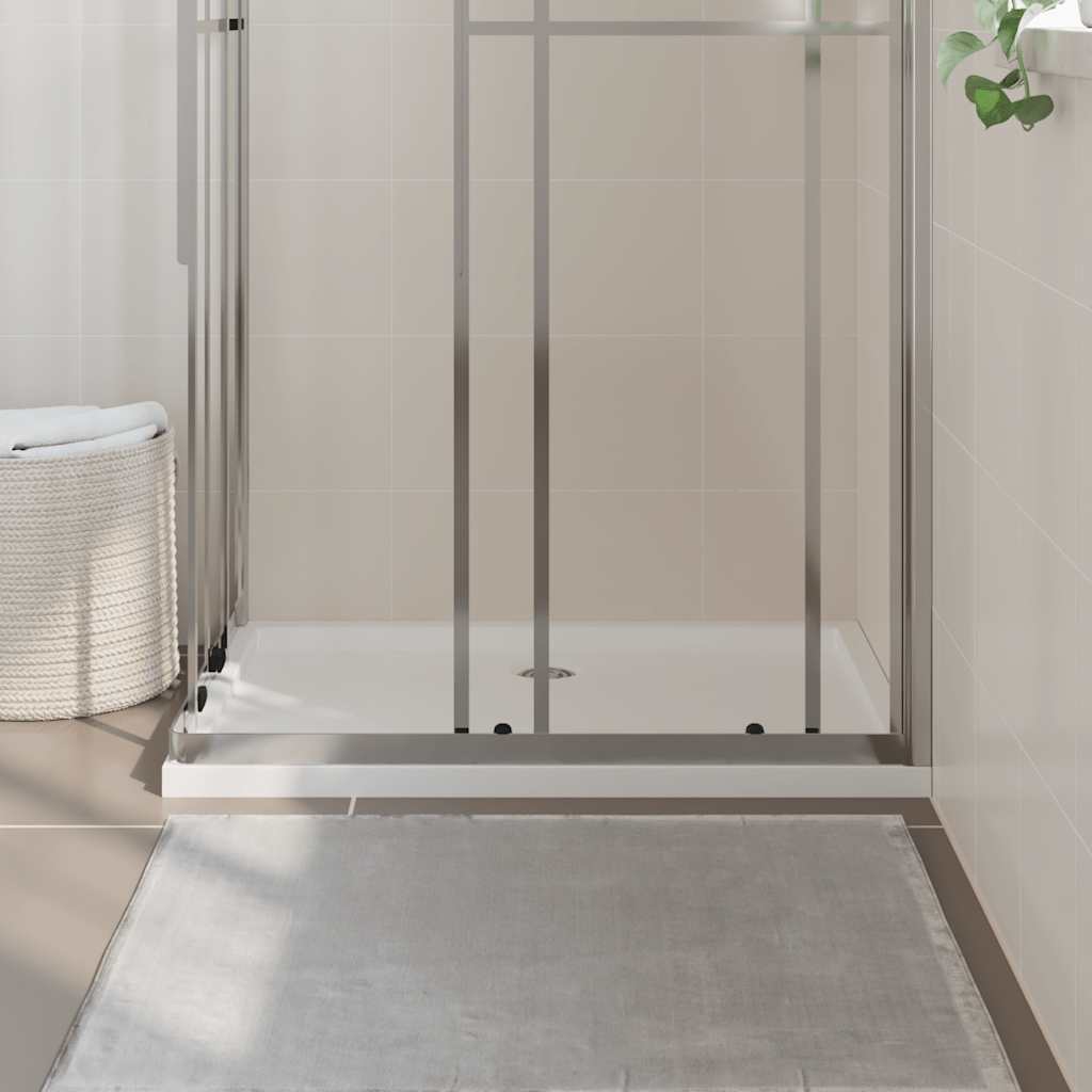 Rektangulært dusjbrett ABS hvit 70x100 cm vidaXL