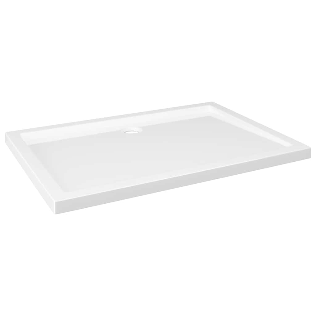 Rektangulært dusjbrett ABS hvit 80x110 cm