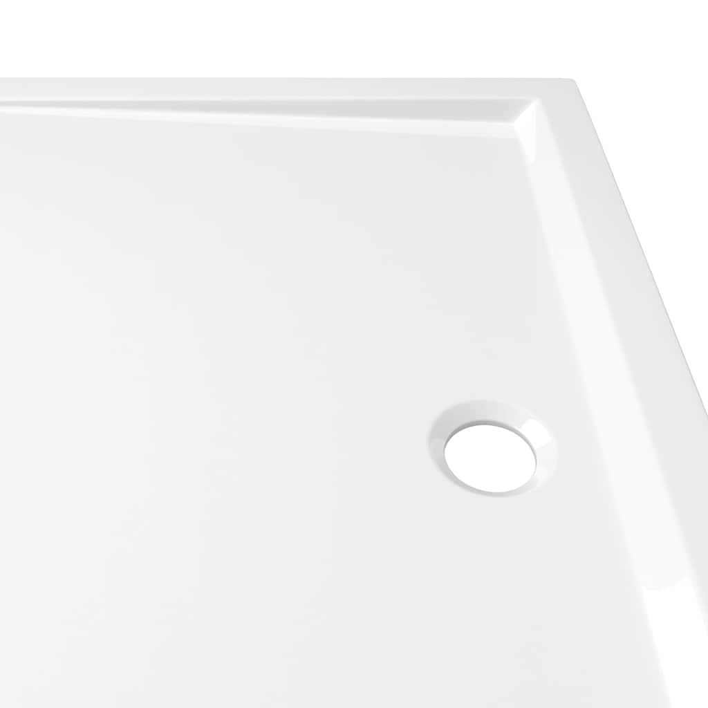 Rektangulært dusjbrett ABS hvit 80x110 cm