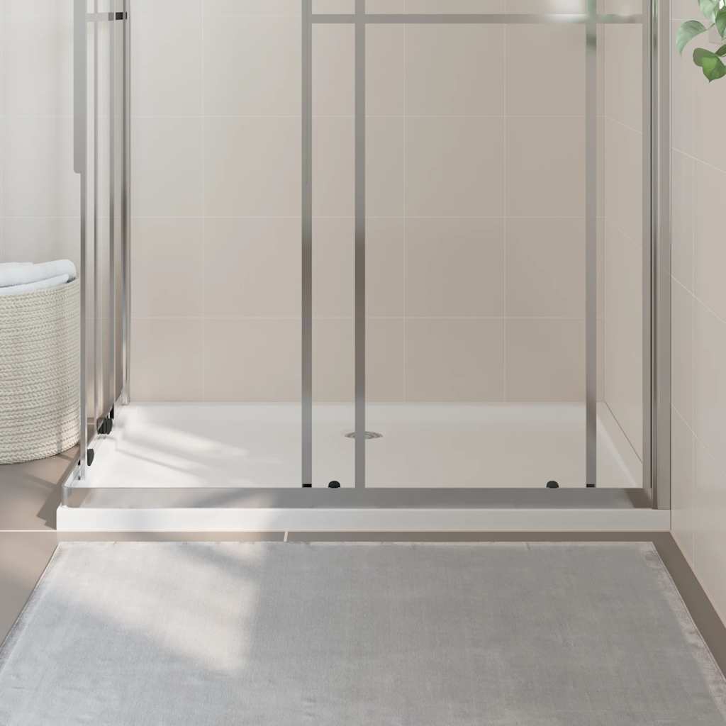 Rektangulært dusjbrett ABS hvit 80x120 cm