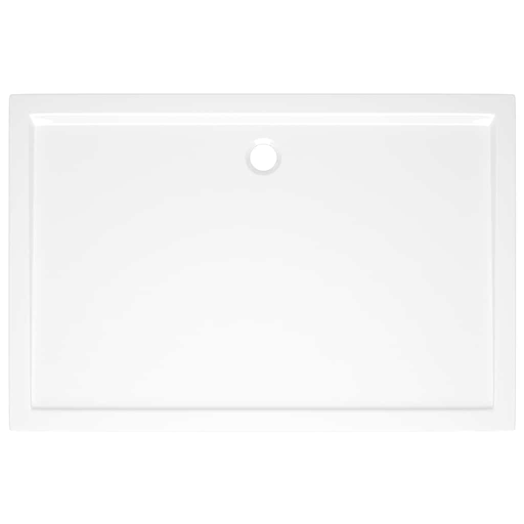 Rektangulært dusjbrett ABS hvit 80x120 cm