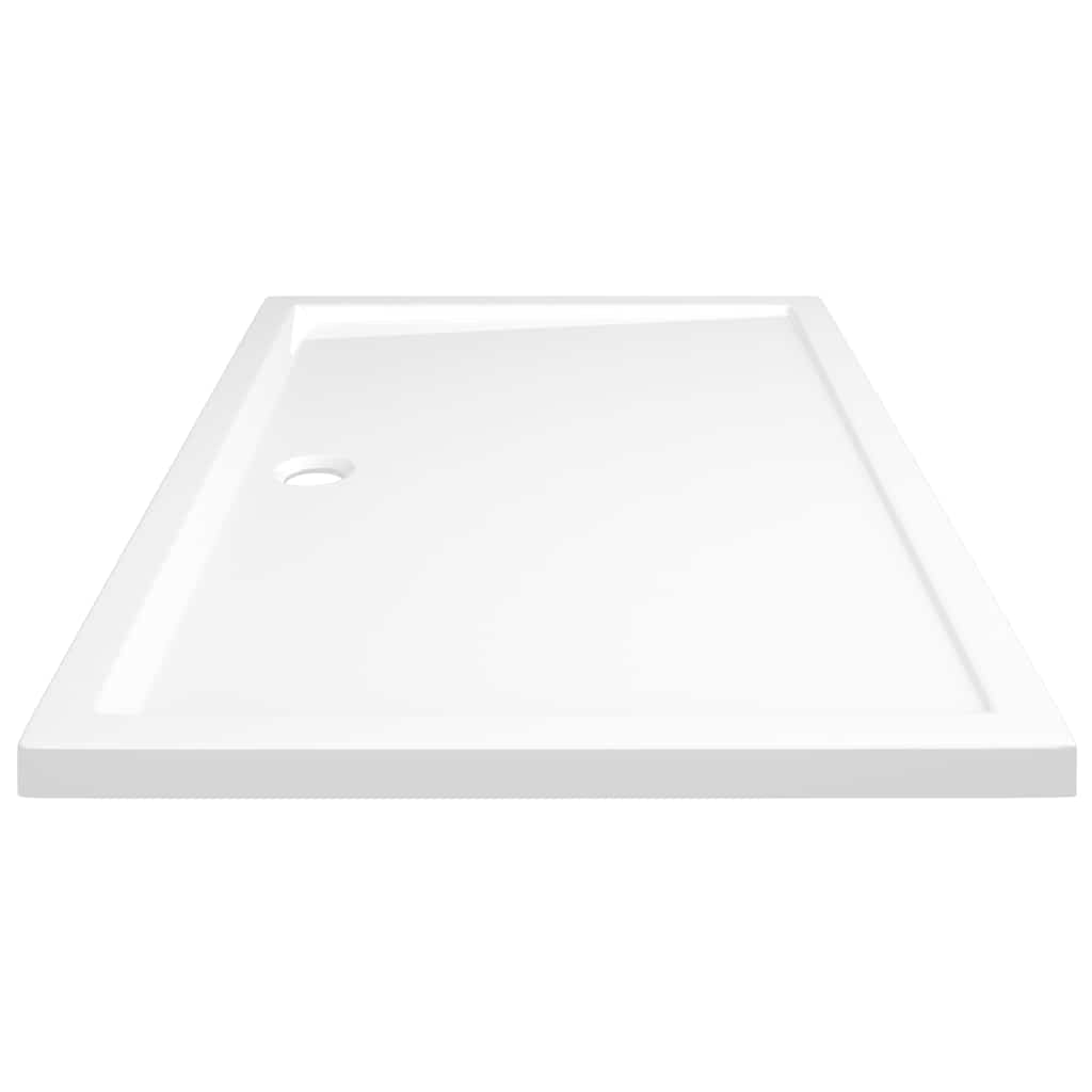 Rektangulært dusjbrett ABS hvit 80x120 cm
