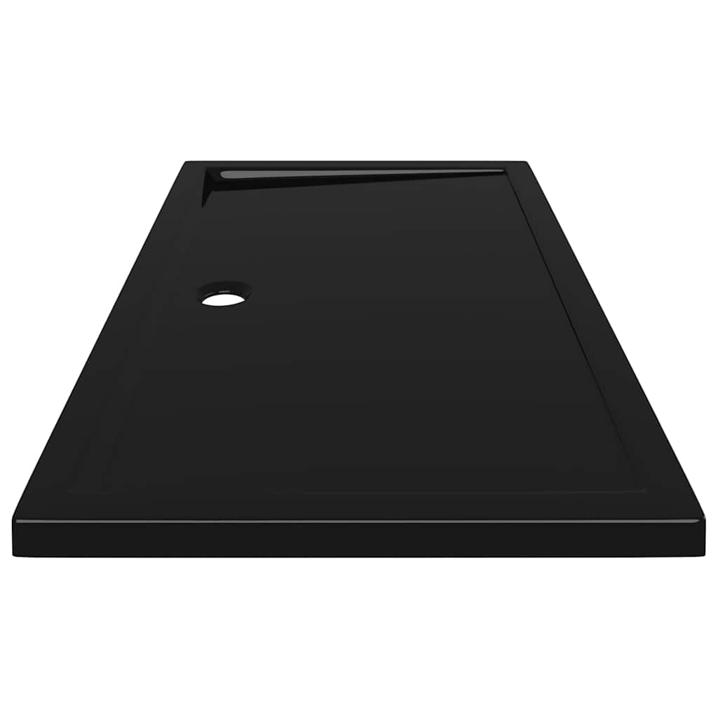 Rektangulært dusjbrett ABS svart 70x120 cm vidaXL