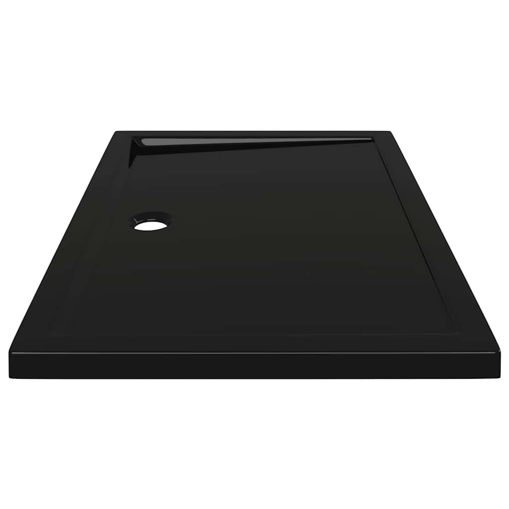 Rektangulært dusjbrett ABS svart 70x100 cm