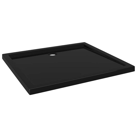 Rektangulært dusjbrett ABS svart 80x90 cm
