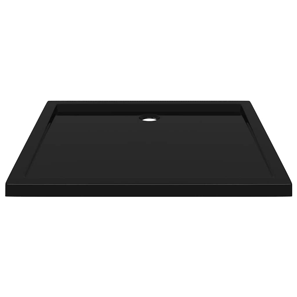 Rektangulært dusjbrett ABS svart 80x90 cm