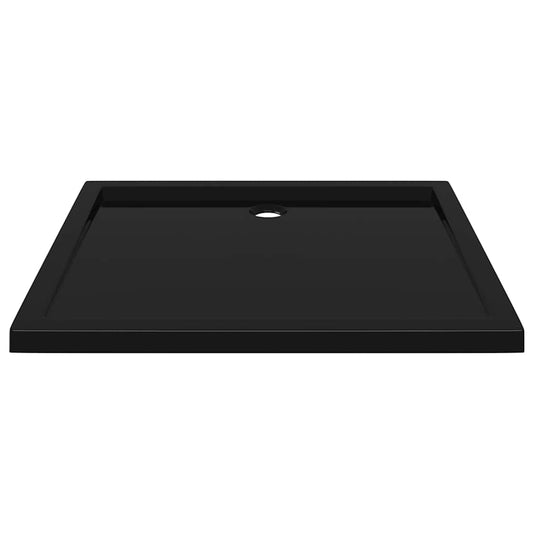 Rektangulært dusjbrett ABS svart 80x90 cm