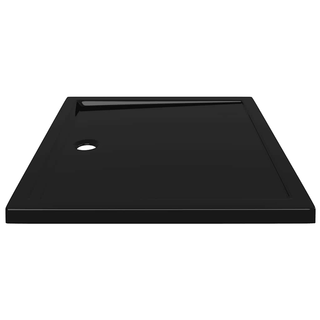 Rektangulært dusjbrett ABS svart 80x90 cm