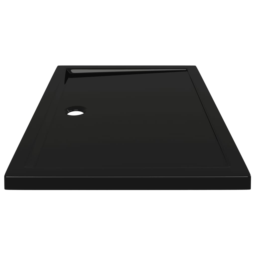 Rektangulært dusjbrett ABS svart 80x110 cm