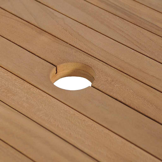 Baderomshylle heltre teak med vask marmor kremhvit