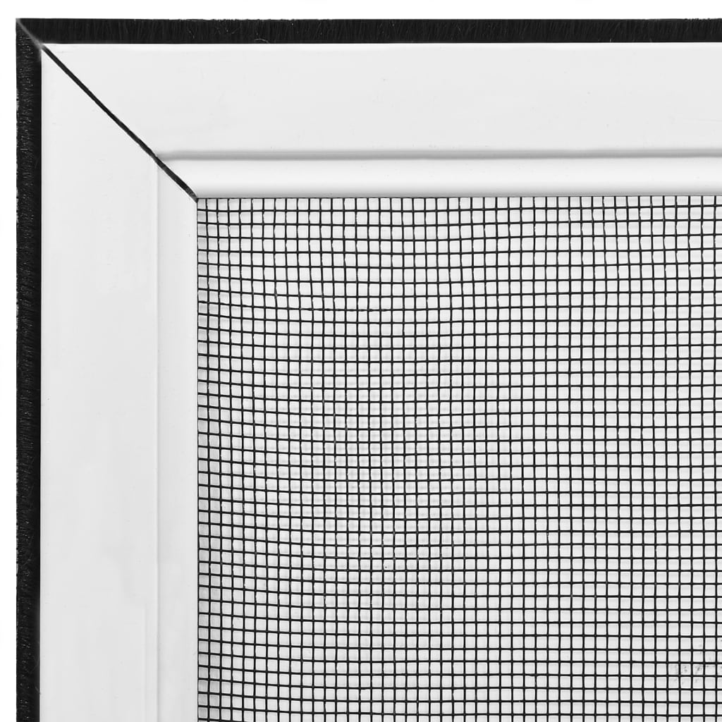 Utvidbar insektskjerm for vinduer hvit (75-143)x50 cm