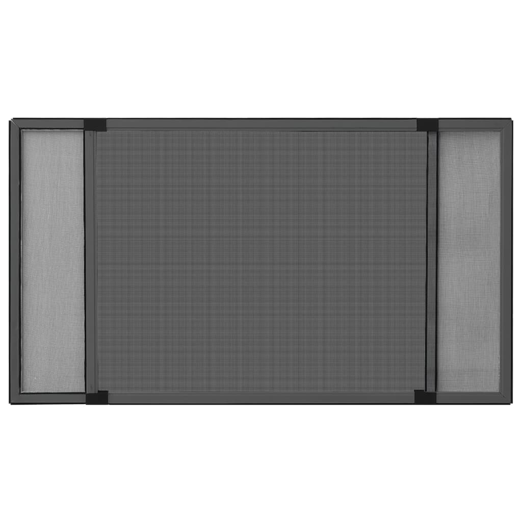 Utvidbar insektskjerm for vindu antrasitt (100-193)x75 cm