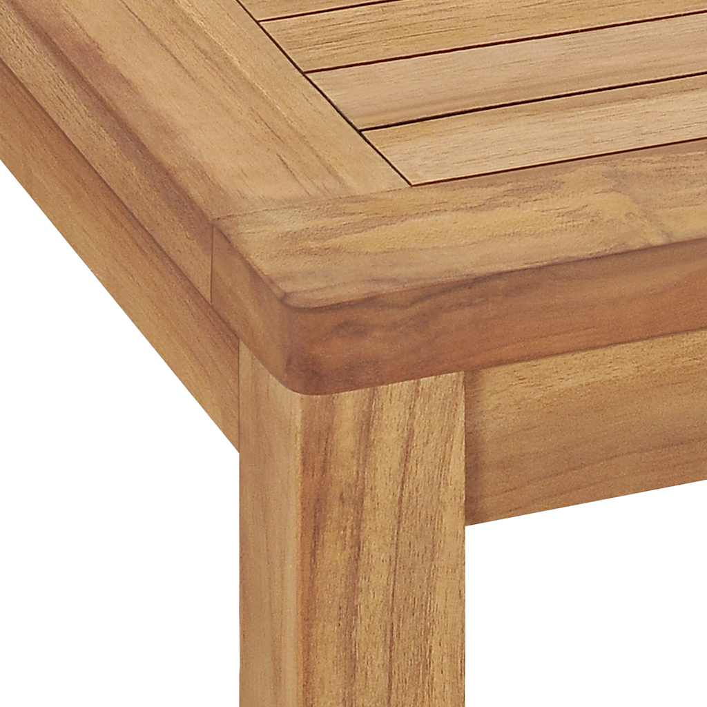 Utendørs spisebord 140x80x77 cm heltre teak vidaXL