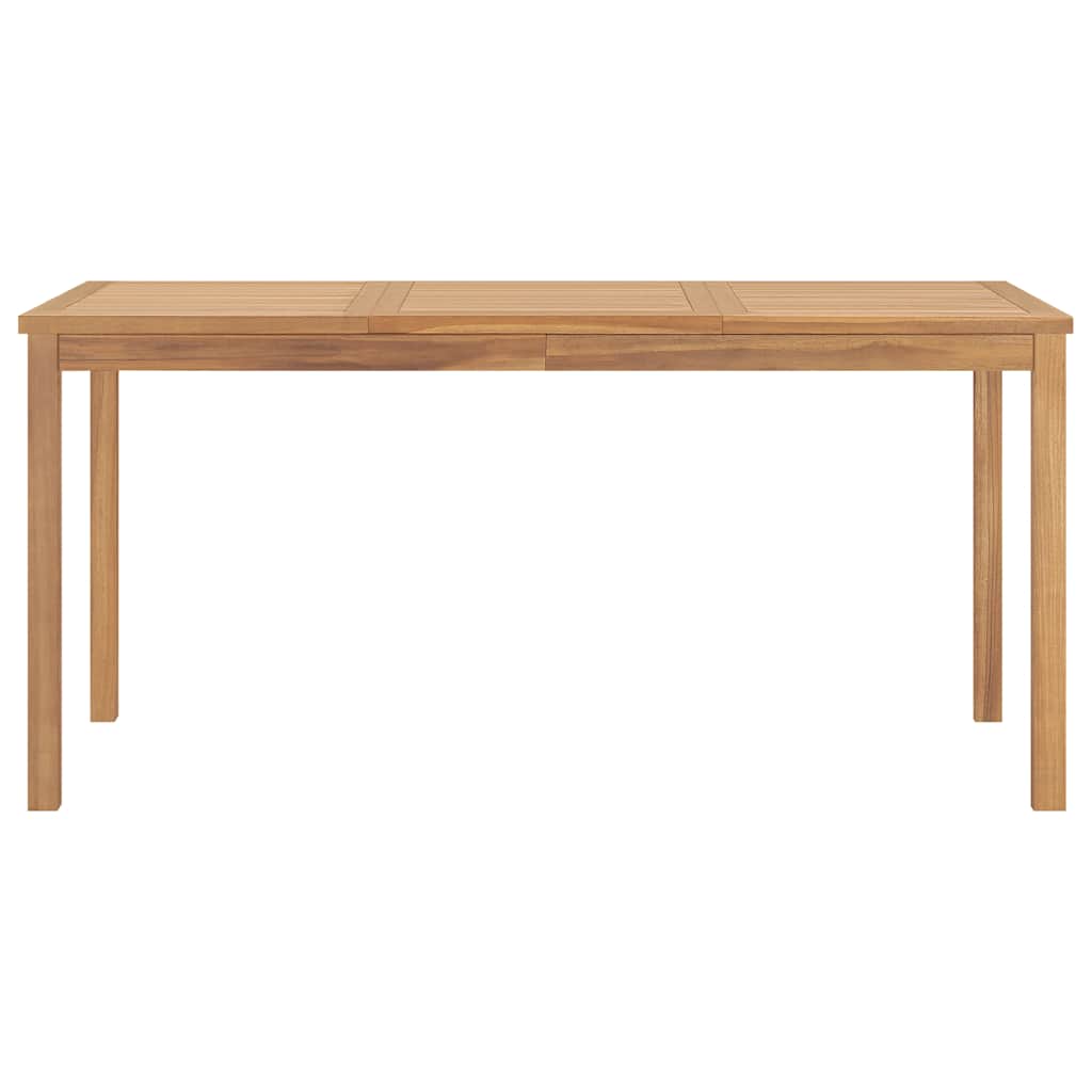 Utendørs spisebord 160x80x77 cm heltre teak vidaXL