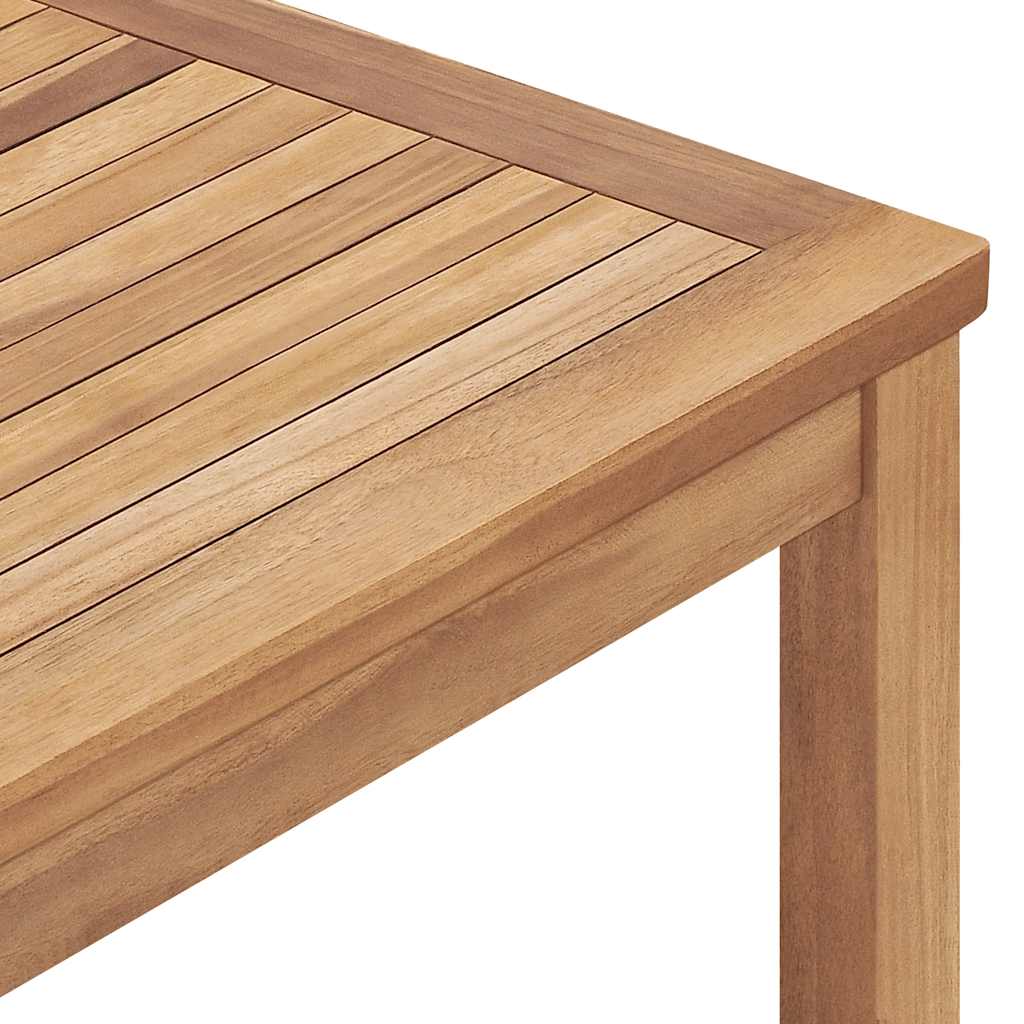 Utendørs spisebord 160x80x77 cm heltre teak vidaXL
