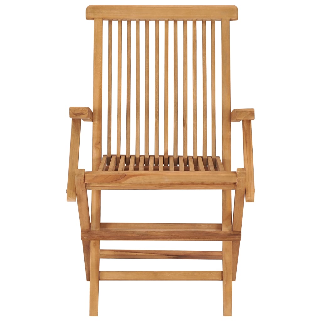 Klappstoler 2 stk heltre teak