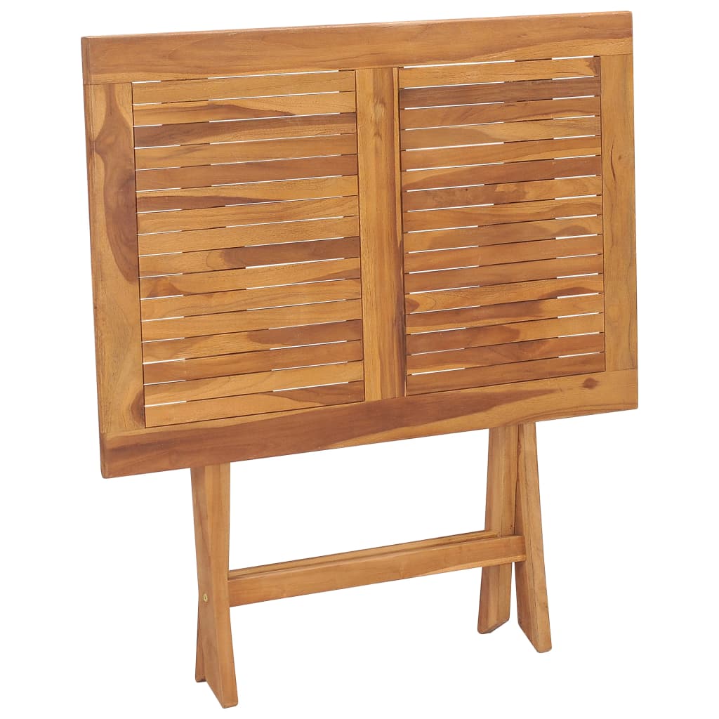 Sammenleggbart hagebord 90x60x75 cm heltre teak vidaXL