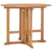 Sammenleggbart hagebord 90x90x75 cm heltre teak