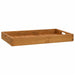 Serveringsbrett 60x35 cm heltre teak vidaXL