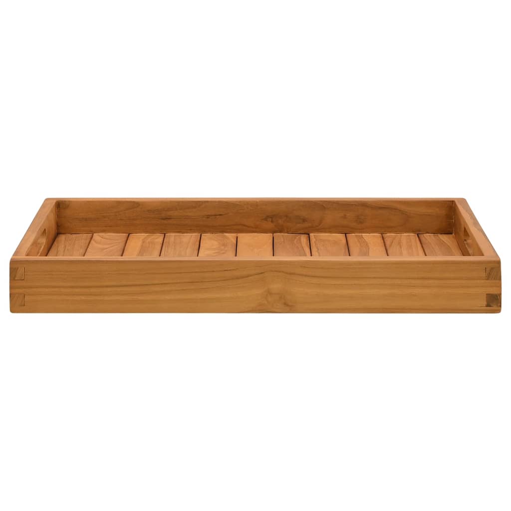 Serveringsbrett 60x35 cm heltre teak vidaXL
