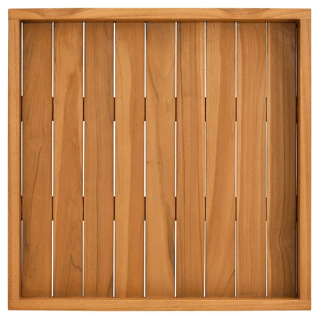 Serveringsbrett 50x50 cm heltre teak vidaXL