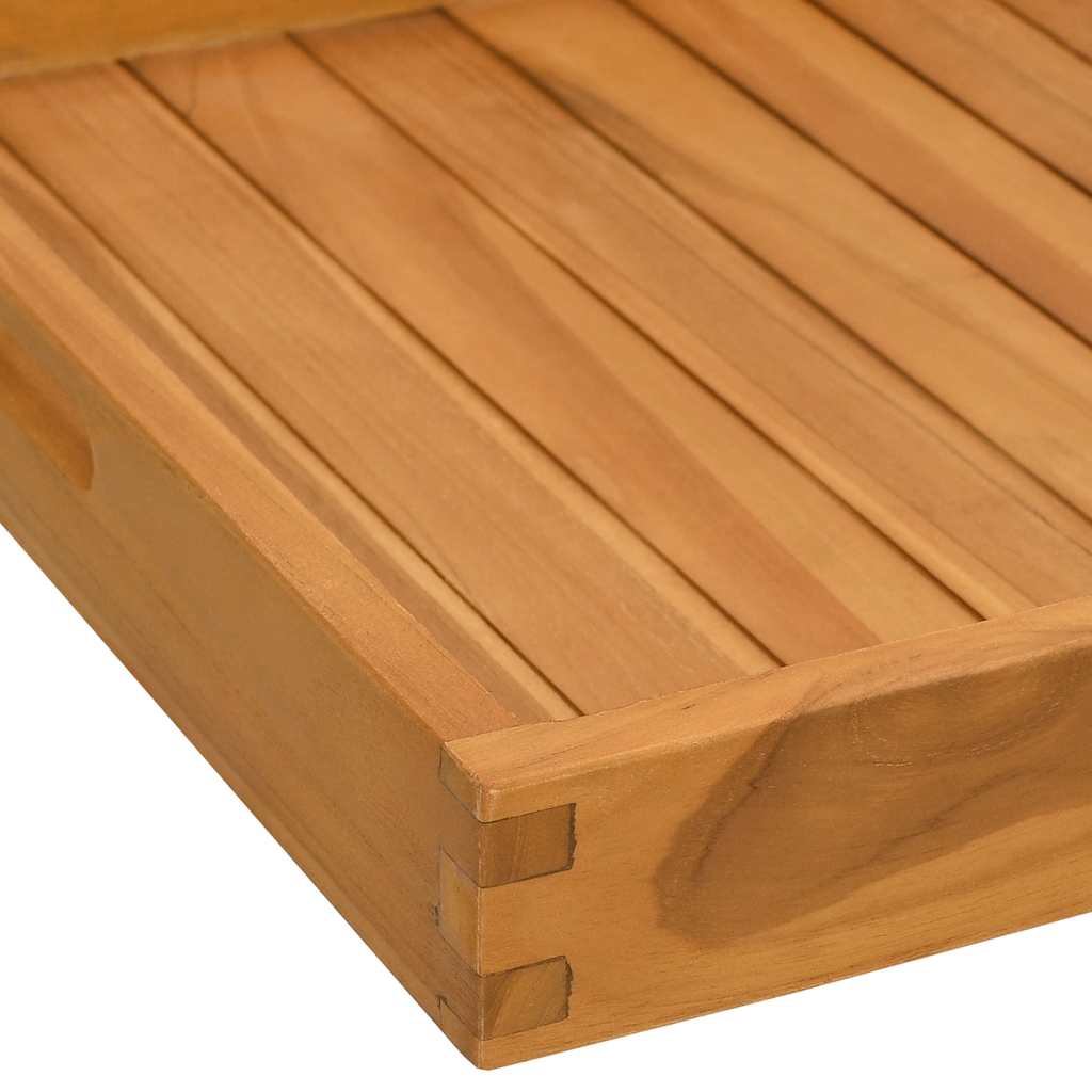 Serveringsbrett 50x50 cm heltre teak vidaXL