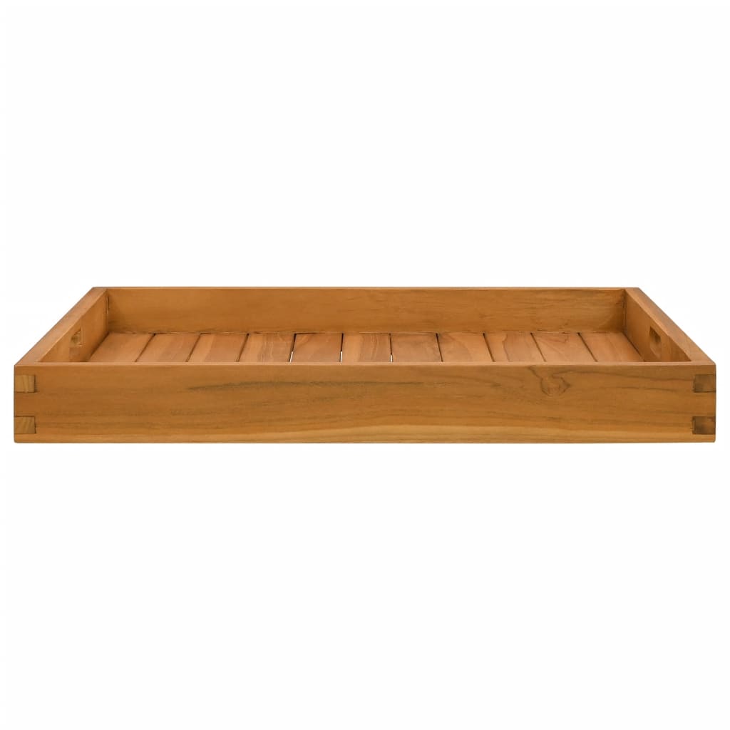 Serveringsbrett 60x60 cm heltre teak vidaXL