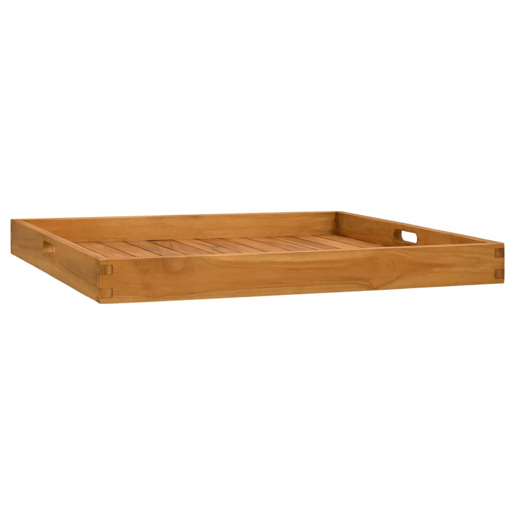 Serveringsbrett 70x70 cm heltre teak vidaXL
