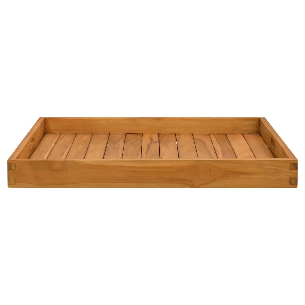 Serveringsbrett 70x70 cm heltre teak vidaXL