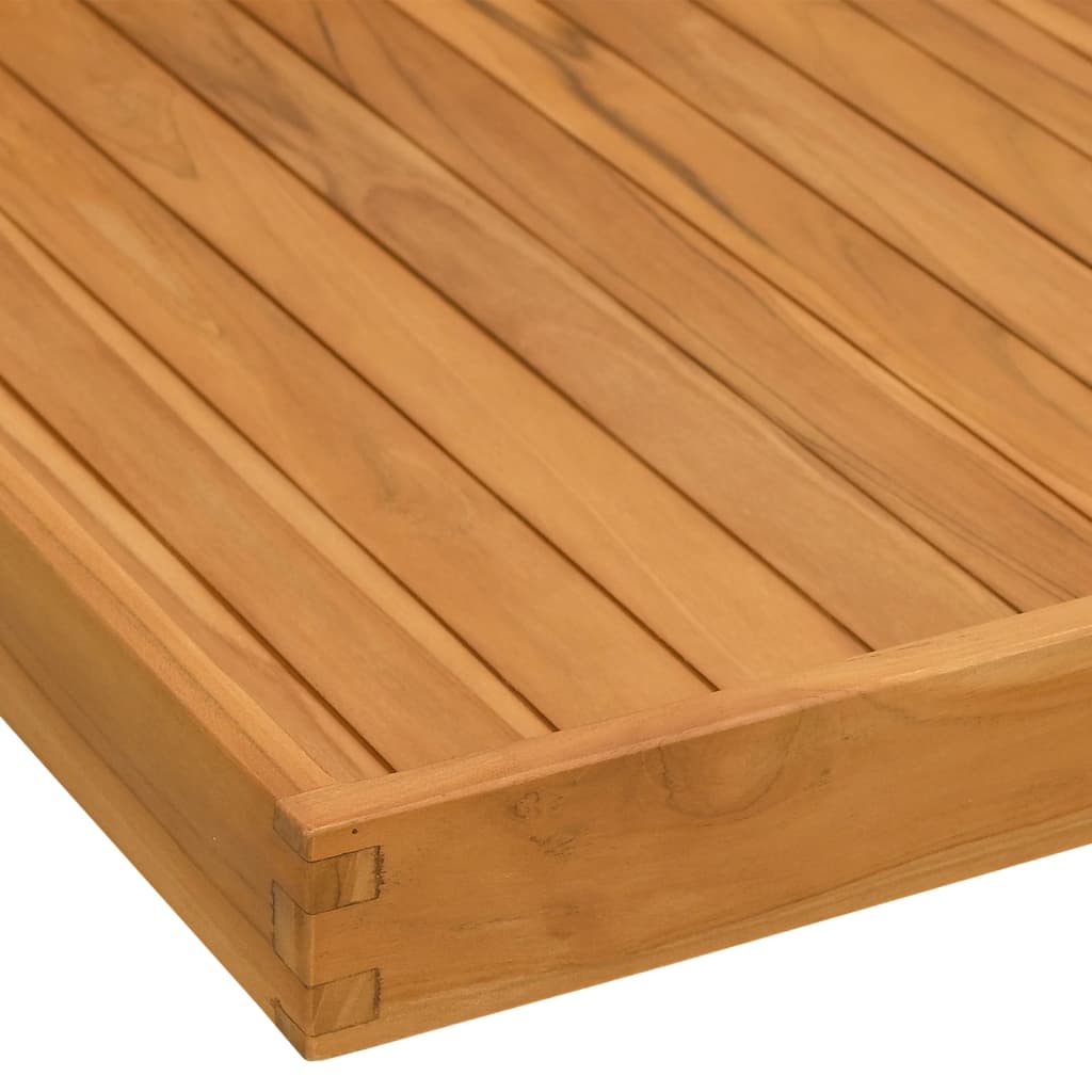 Serveringsbrett 70x70 cm heltre teak vidaXL