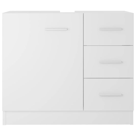 Servantskap hvit 63x30x54 cm sponplate