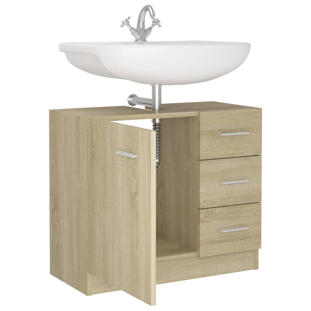 Servantskap sonoma eik 63x30x54 cm konstruert tre