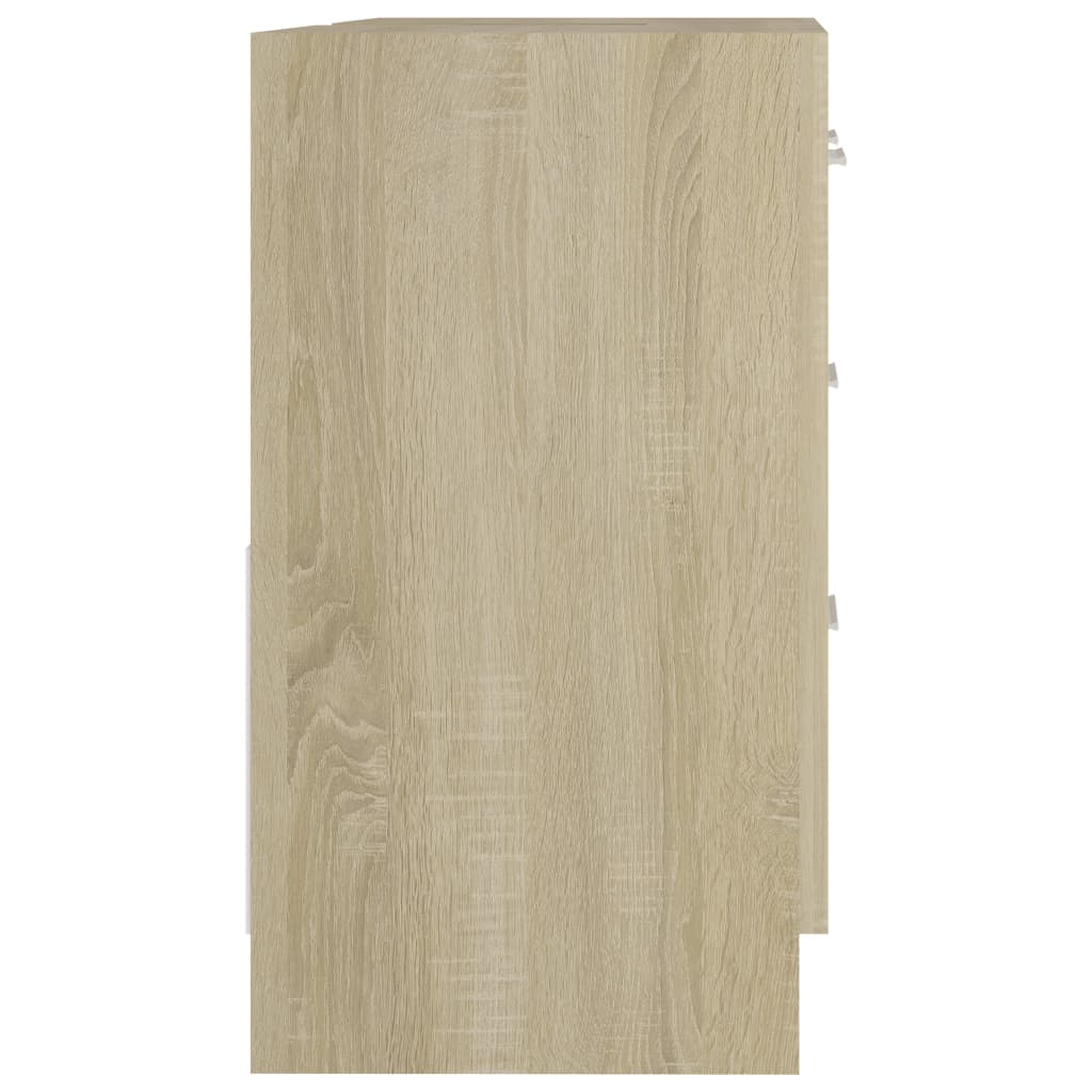 Servantskap sonoma eik 63x30x54 cm konstruert tre