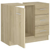 Servantskap sonoma eik 63x30x54 cm konstruert tre