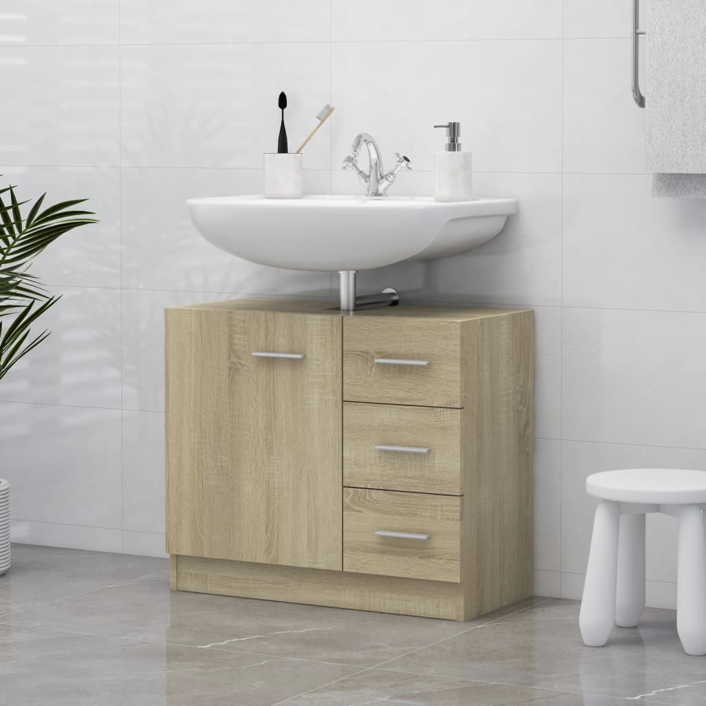 Servantskap sonoma eik 63x30x54 cm konstruert tre