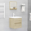 Baderomsspeil sonoma eik 40x10,5x37 cm konstruert tre