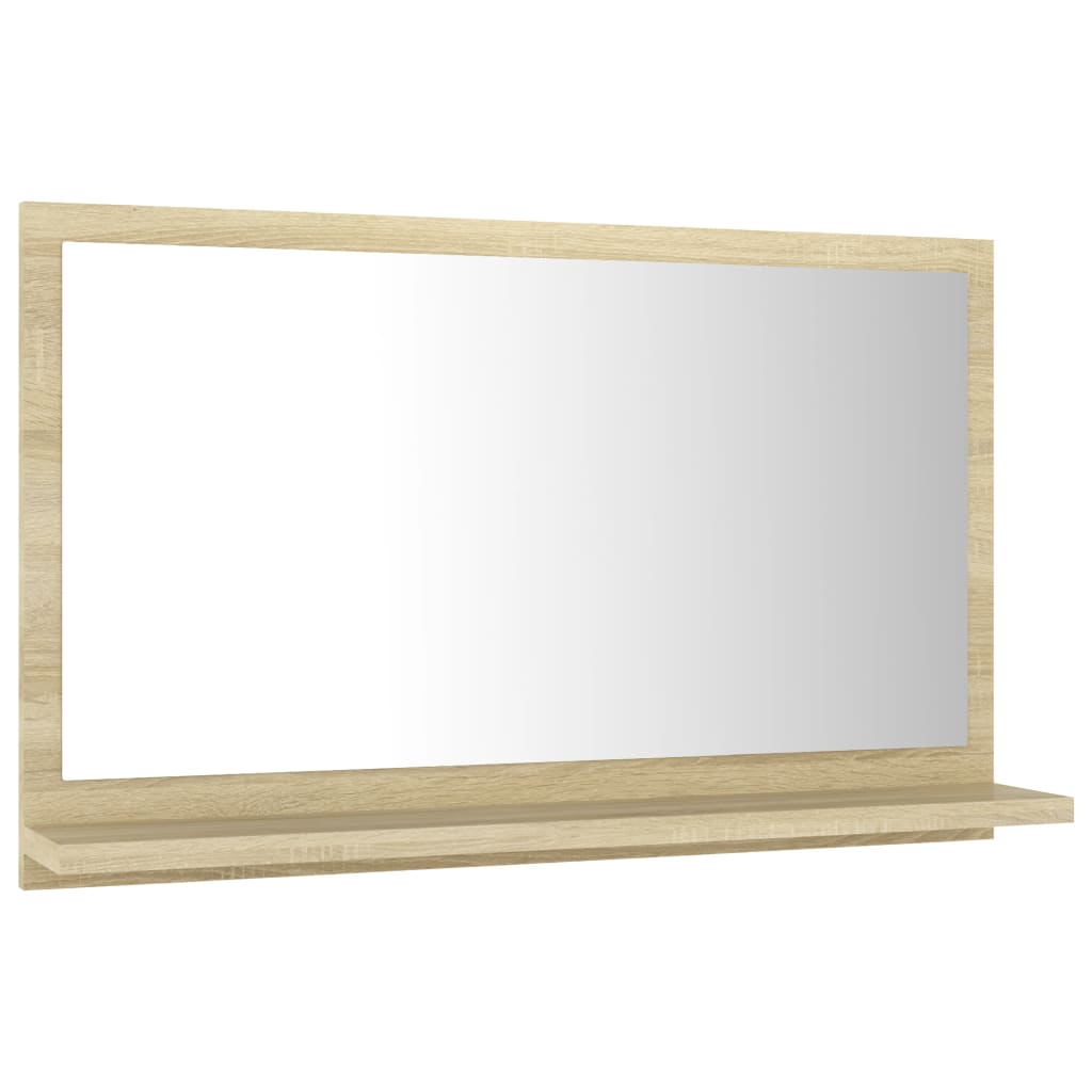 Baderomsspeil sonoma eik 60x10,5x37 cm konstruert tre