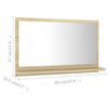 Baderomsspeil sonoma eik 60x10,5x37 cm konstruert tre