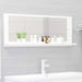 Baderomsspeil hvit 100x10,5x37 cm sponplate