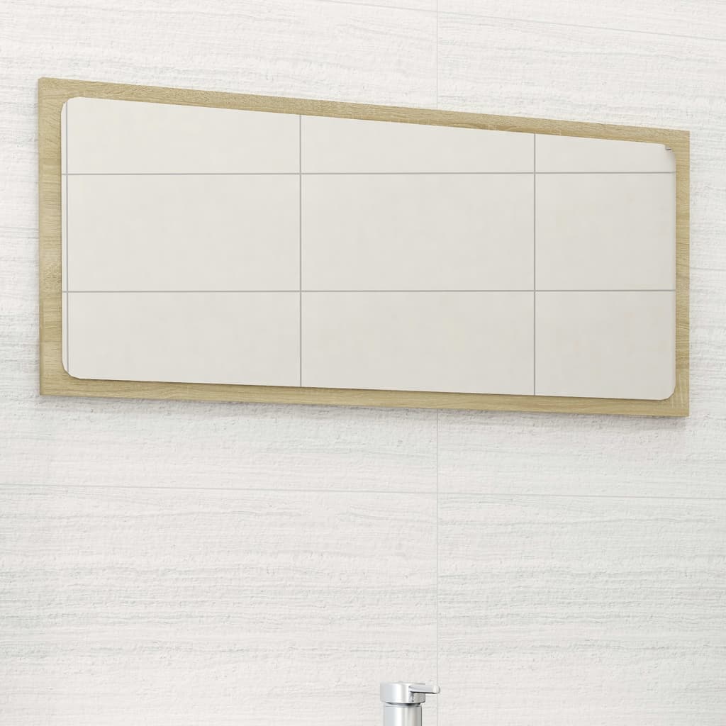 Baderomsspeil sonoma eik 80x1,5x37 cm sponplate