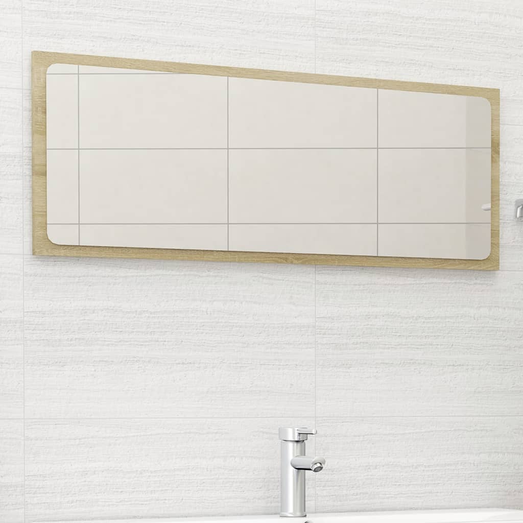 Baderomsspeil sonoma eik 100x1,5x37 cm sponplate