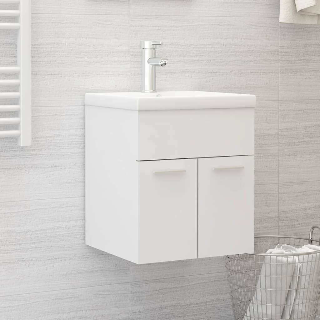 Servantskap hvit 41x38,5x46 cm konstruert tre