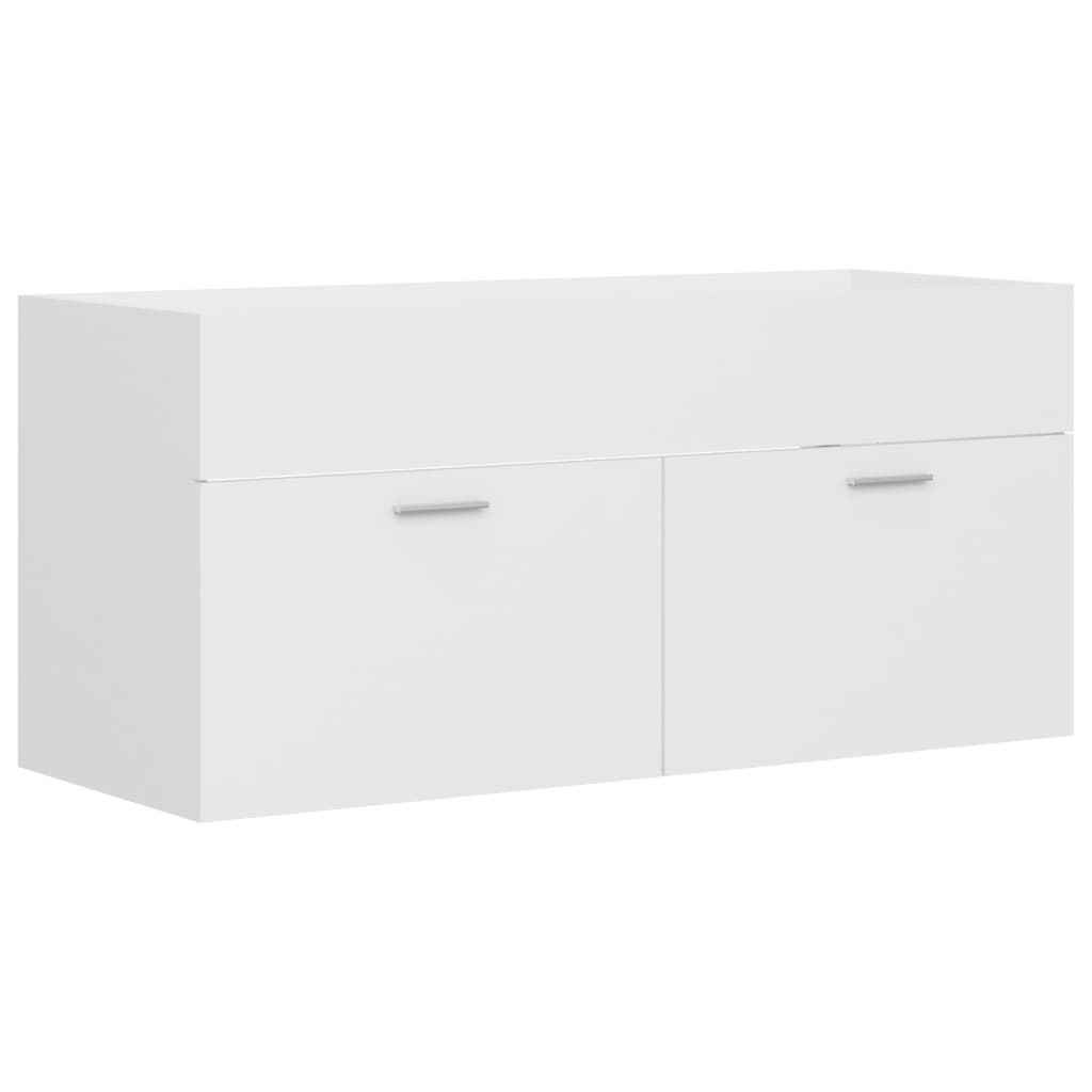 Servantskap hvit 100x38,5x46 cm konstruert tre