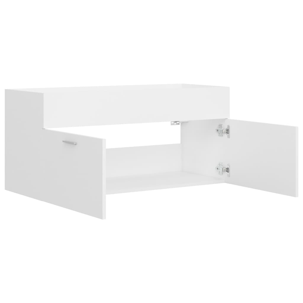 Servantskap hvit 100x38,5x46 cm konstruert tre