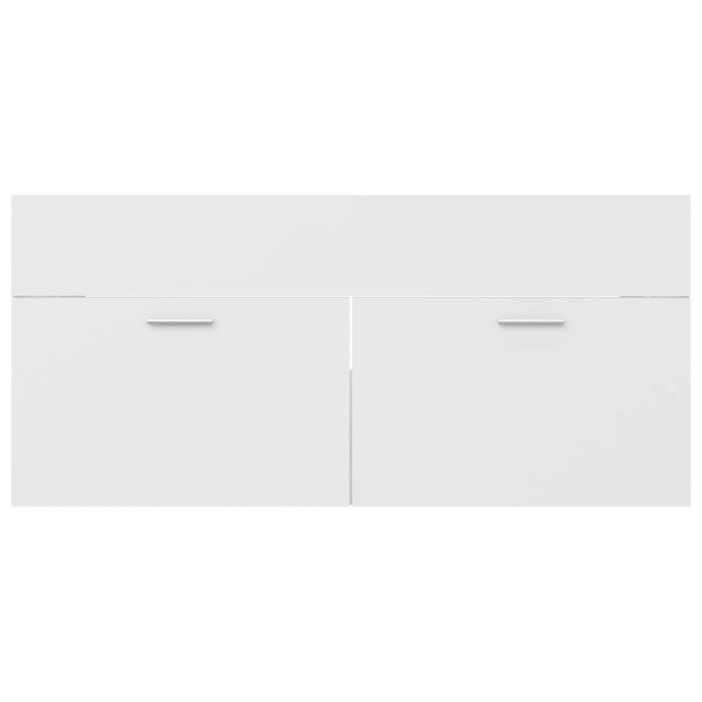 Servantskap hvit 100x38,5x46 cm konstruert tre